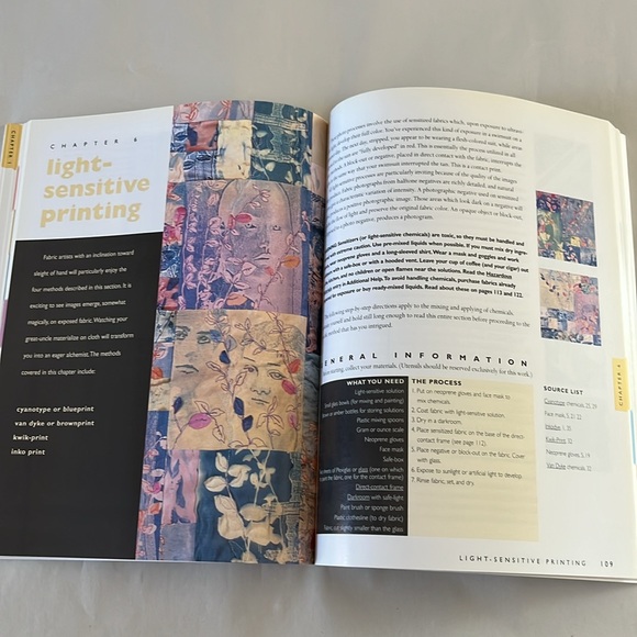 NWT Imagery on Fabric BOOK Jean Ray Laury 1997 Textile Printing Creativity - Picture 17 of 17